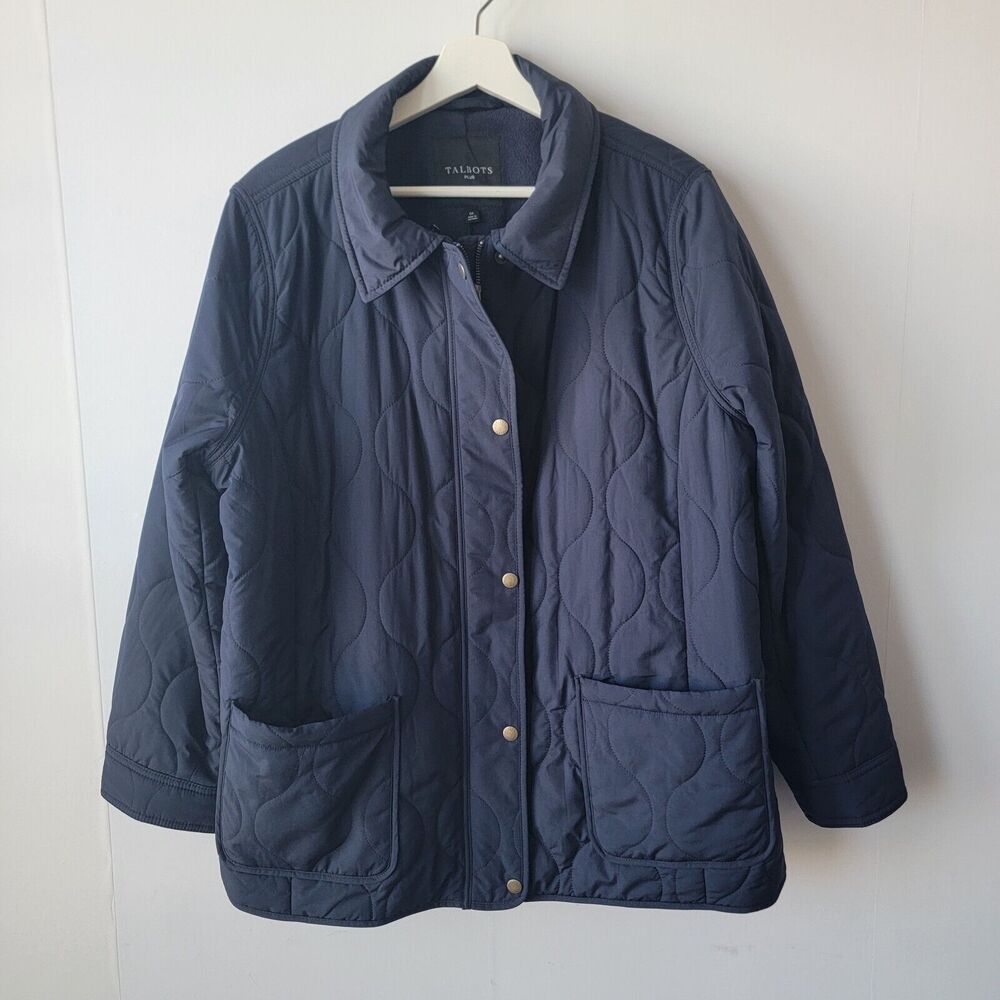 Talbots Navy Quilted Jacket